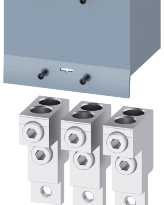 Borne para conductor redondo, 2 cables, 3 unidades, accesorio para: 3VA2 100/160/250