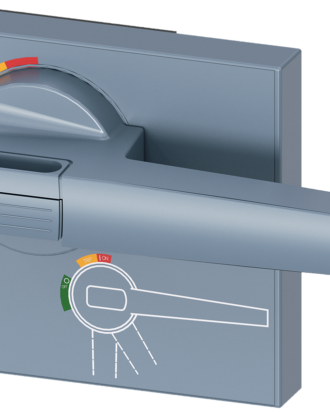 Maneta para mando giratorio para montaje en puerta, estándar, accesorio para interruptores automáticos 3VA27