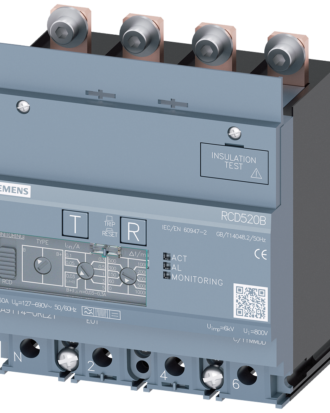 Unidad de protección diferencial RCD520B Basic RCD, tipo B o B+, adosado inferior