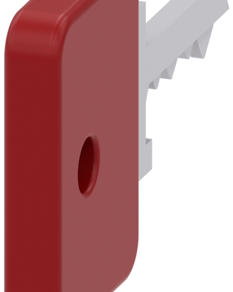 Llave para interruptor de llave O.M.R., roja
