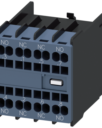 Bloque de contactos auxiliares, 11 U, 2 NA + 2 NC, circuitos: 1 NA, 1 NC, 1 NC, 1 NA