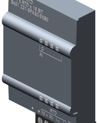 SIPLUS S7-1200 SB 1231, AI 1x16 bit RTD -40 ... +60 °C, arranque -25 °C con revestimiento conformado